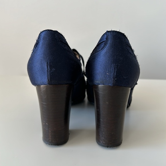 Authentic LANVIN Ribbon-Lace Satin Oxford Size US7 EU37 - Picture 4 of 12